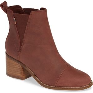 TOMS Esme Bootie in Burnt Henna Leather